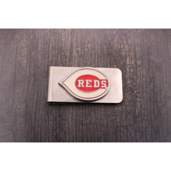 NEW Cincinnati Reds Baseball Metal Money Clip Logo Enamel Stainless Steel - Picture 3 of 9